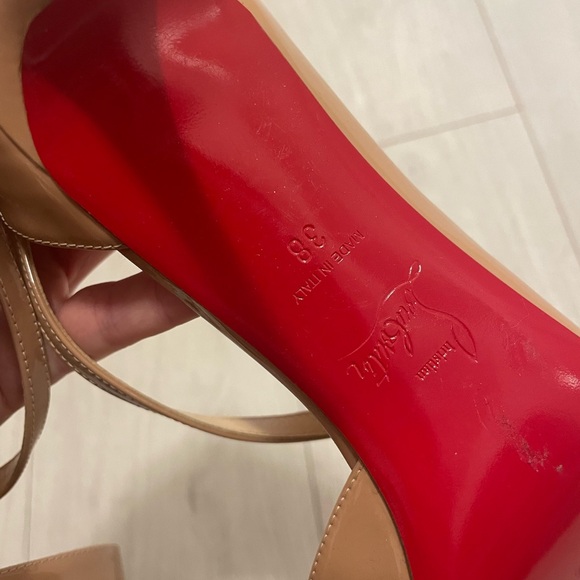 Christian Louboutin tan - worn once - Picture 3 of 4